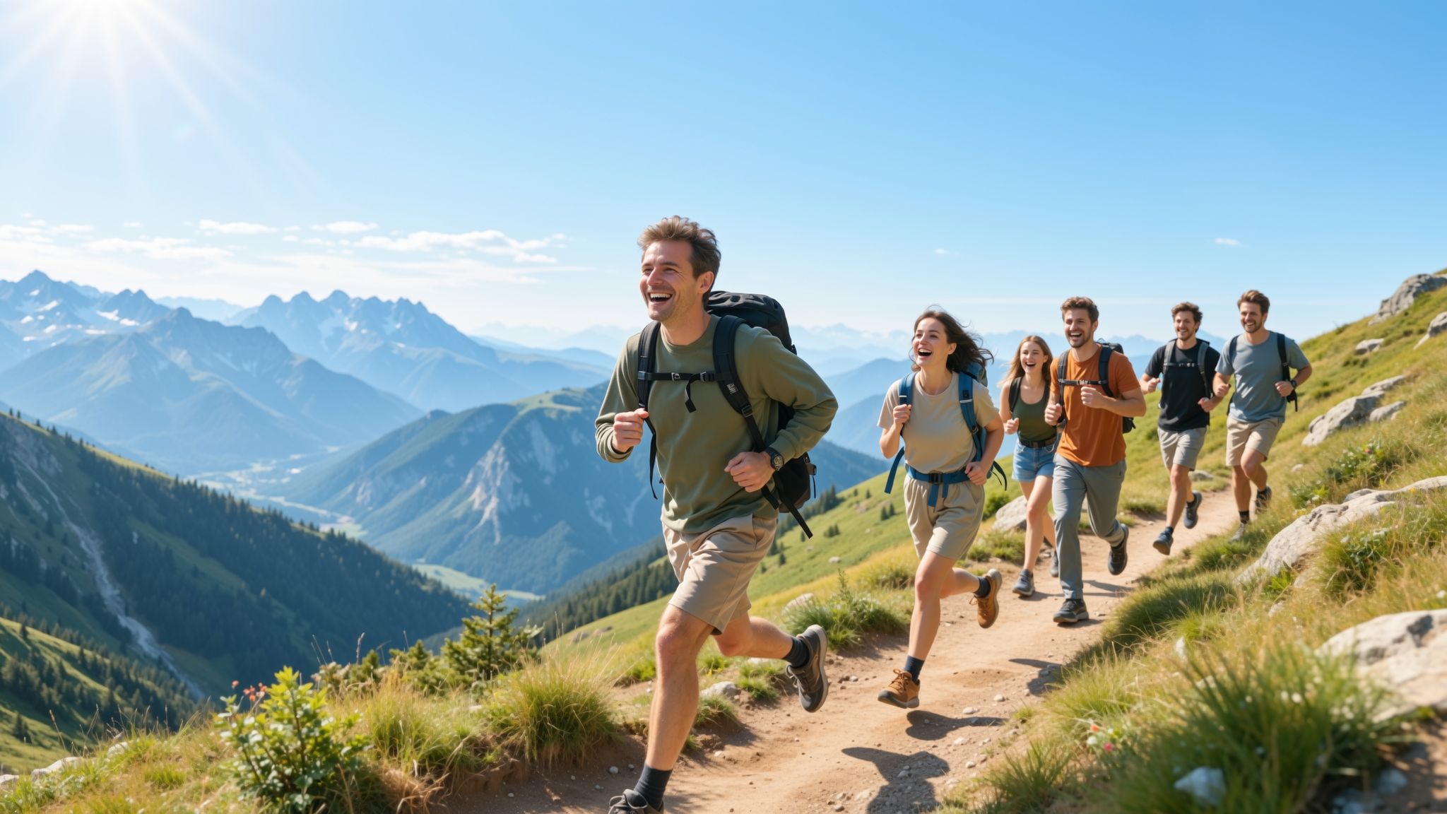 户外运动登山